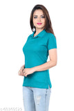 Mintytees solid cotton short sleeve T-shirt, mint color, size S-XXL