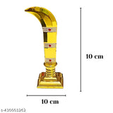 Gold God Knife, ornate religious idol for home decor, office, pooja room, or car dashboard. Indian-made