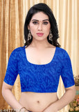 Embellished georgette saree with unstitched blouse piece, daily wear floral print, India-made