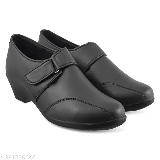 Indian-made synthetic leather formal bellies for women - solid net pattern, sizes: IND-3 to IND-8