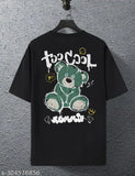 Cotton blend oversized panda print T-shirt for men, trendy unique design, India origin