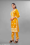 Rayon kurta and pant set, three-quarter sleeves, woven design on display stand. Single size M (bust 38in), L (bust 40in), XL (bust 42in), XXL (bust 44in), XXXL (bust 46in), 4XL (bust 48in) 5XL, 6XL. Indian-made rayon fashion wear set