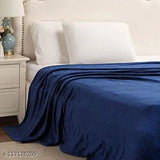 Warm woolen double bed quilt cover, 90x100 inches, ideal for AC rooms, solid design