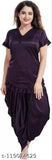 Soft satin women's night suit patiala pack of 2, comfortable for sleep and work-from-home