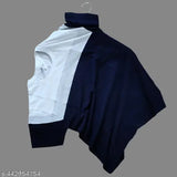 Navy blue colorblocked men's cotton T-shirt with short sleeves, elevate casual wear