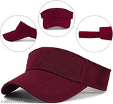 Cotton sports visor cap, adjustable & breathable, ideal for outdoor activities, high-quality craftsmanship