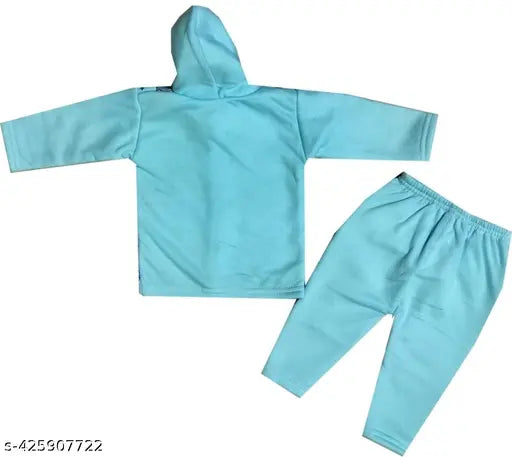 Cotton blend kids winter wear with self-design net pattern, long sleeves and toe-friendly design. Comfortable for babies 0-3 months