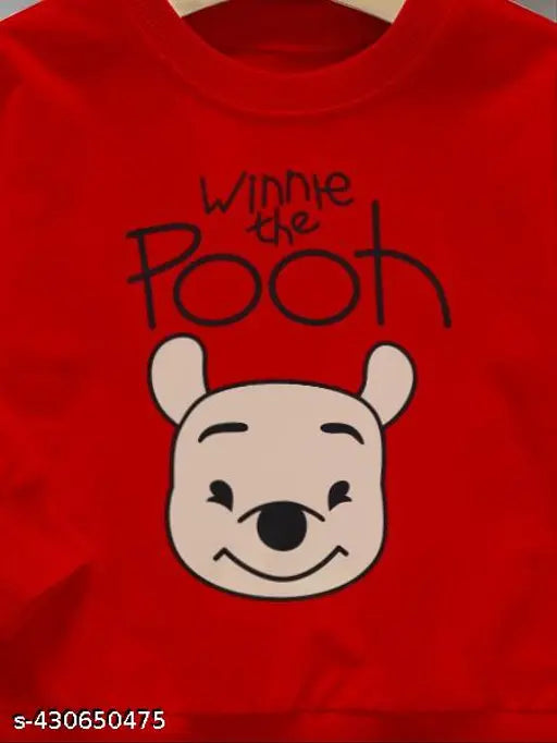 Vibrant Yellow/Gray Kids' Printed Cotton Fleece Sweatshirt & Hoodie Combo - WINNIE THE POOH design, long sleeves, unisex sizes from 2-15 years