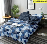 Blue vintage garden comforter set, premium all-season down alternative, twin/twin XL size, cotton material