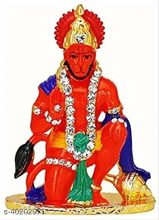 Shri Shakti Hanuman car dashboard figurine, religious idol from India