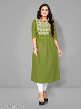 Embroidered cotton kurta, three-quarter sleeves, vibrant Indian embroidery design. M (Bust 38in, Length 44in), L (Bust 40in, Length 44in), XL (Bust 42in, Length 44in), XXL (Bust 44in, Length 44in), XXXL (Bust 46in, Length 44in)