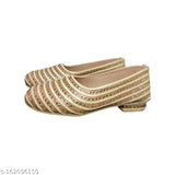 Synthetic ballerinas for weddings and anniversaries, embellished party wear on display