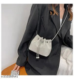 Pearl beaded fashion sling bag, PU material, solid pattern, free size, Indian-made accessory