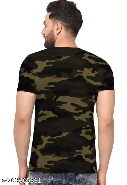 Cameo print cotton short-sleeve t-shirt, vibrant design on white background