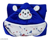 Velvet newborn hooded wrapper blanket by Brandonn, ideal for mild winter, featuring quilt and velcro attachment, perfect for 0-6 months old babies, soft and fluffy in nature, origin India