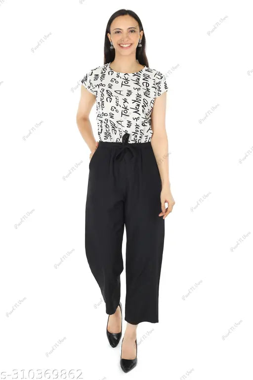 Premium printed crepe jumpsuits for women and girls, available in sizes S-XL and free size