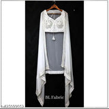 Embellished Georgette women's choli and dupatta set, semi-stitched with a 43 inch waist and 70 inch length, India origin