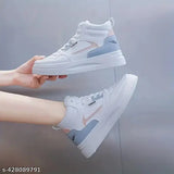 Synthetic leather, color-blocked skate shoes for girls, lace-up front style - size 5, 6, 7, or 8, Indian origin