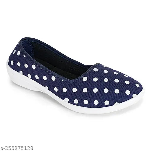 Comfortable synthetic printed ballerinas from LEEFS Latest Collection for women and girls (IND-5, IND-6, IND-7, IND-8), featuring Velcro fastening