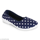 Comfortable synthetic printed ballerinas from LEEFS Latest Collection for women and girls (IND-5, IND-6, IND-7, IND-8), featuring Velcro fastening