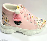 Synthetic leather kids party shoes, lightweight, comfortable, and stylish in various sizes for girls aged 2-10 years