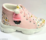 Synthetic leather kids party shoes, lightweight, comfortable, and stylish in various sizes for girls aged 2-10 years
