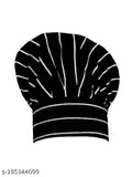 Striped cotton CRAZYWEAVES chef cap, adjustable for all, ideal for restaurants & parties (India)