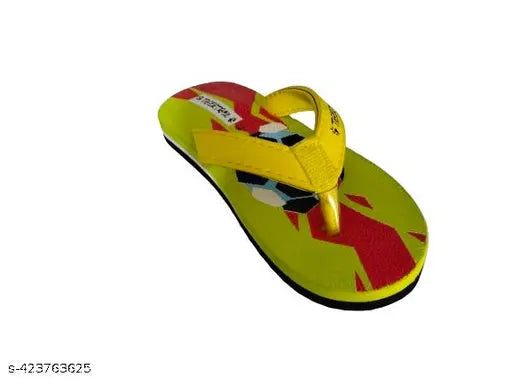 Green cartoon character football slipper for kids, ideal for unisex sizes ranging from 15-18 months to 8 years