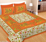 Multicolor cotton classic bed skirts, heavy quality 3-piece set for double beds, made in India