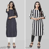 Charvi Fabulous Apple Cut Crepe Cotton Sleeveless Kurti Combo Pack (S, M, L, XL, XXL) - Indian handloom fashion