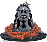 Miniature Adiyogi Shiva statue for car accessories and home decoration, handcrafted by Indian artists