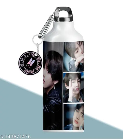 Multicolor BTS sipper, mug, and keychain gift set - microwave-safe ceramic coffee mug (350ml), premium aluminum design, perfect for brother sister day or any occasion