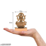 Copper Laxmi Mata idol, 11cm tall, traditional Indian god sculpture
