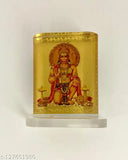 Hanuman ji acrylic religious idol for car dashboard or home decor, spiritual gift item and murti for temple or office study table, dimensions: 5cm x 3cm x 6cm