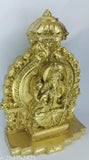 Poly Resin Indian God Idol: Goddess Rajarajeshwari, Tripura Sundari, Lalita, Sodashi, Adhi Parasakthi Umbrella, 13cm height (5 inches)