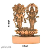 Copper Laxmi Narayan idol (11cm), premium quality god statue, traditional Indian craftsmanship