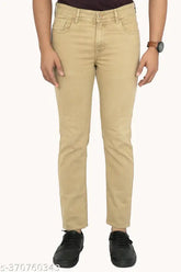 Mens regular fit stretch denim jeans, lightly washed, cotton lycra blend, mid-rise, zip fly with button closure, solid pattern, men's clothing, size 30/32/34/40 (31/42/38/46 in hip), India origin