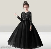 Modern Girls Trans Fancy Gown, embroidered net, multi-colored Diwali dress for young girls (Nargis - Fashion), three-quarter sleeve, size 4-16 years
