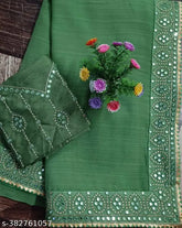 Embroidered Georgette saree in vibrant colors with sequin work, perfect for festive occasions, Indian-made