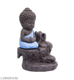 Resin Buddha Backflow Smoke Fountain with 110 cone incense, Indian-made incense fountain for special occasions