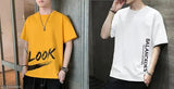 Comfy cotton half-sleeve summer cool t-shirt for men, printed with net pattern. Two sizes available: M (Chest Size: 39 in, Length Size: 28 in) and L (Chest Size: 41 in, Length Size: 28.5 in). Originates from India