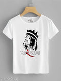Paswan Cotton Blend T-Shirt with Printed Paswan Motif, Indian cultural attire