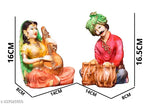Resin Rajasthani Musicians showpiece, handmade decorative figurines for living room or dining room, add beauty and harmony to home decor