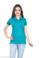 Mintytees solid cotton short sleeves t-shirt, mint color for men & women