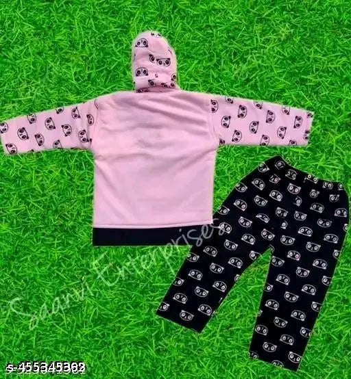 Wool princess funky boys sweater and pajama set (pack of 2) - printed patterns for 0-6 months