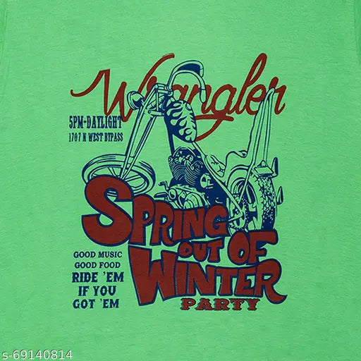 Men's Powermerc Awesome Printed Cotton T-Shirt. Short sleeves, size S (36in x 26in), ideal for casual & activewear