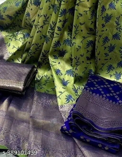 Traditional silk-blend lehenga choli and dupatta for girls, solid floral stitch in unstitched form, free size (waist 44in, length 44in, dupatta 2.25in), Indian ethnic wear for kids