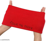 Woolen winter beanie set for 06 years old kids, soft, solid design, India origin