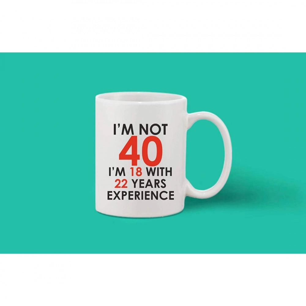 Printed ceramic coffee mug (white, 11oz) - ideal gift for any occasion, can be used hot or cold