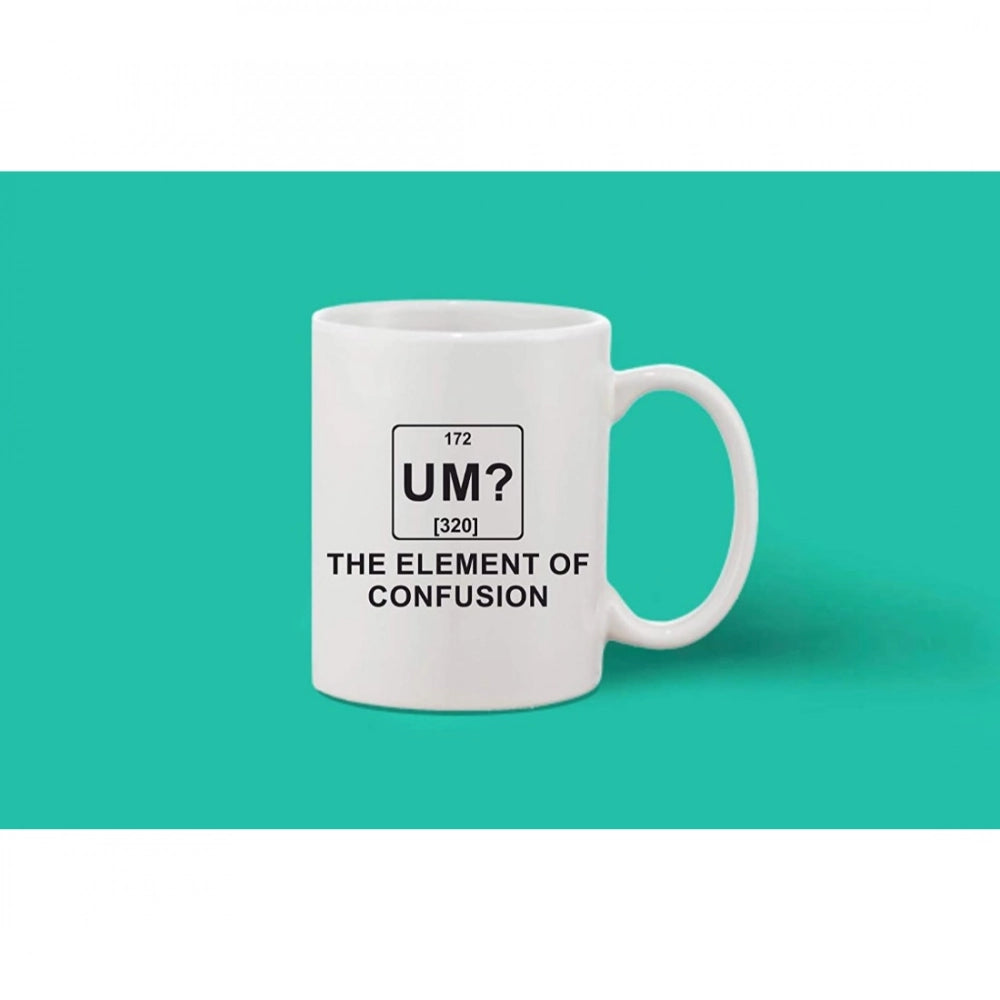 Printed ceramic coffee mug, white, 11oz - ideal gift for any occasion, can be used hot or cold